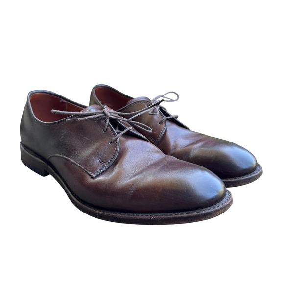 Allen Edmonds Kenilworth Brown Leather Derby Dress Shoes 8.5D Preppy 8065 - Picture 1 of 12